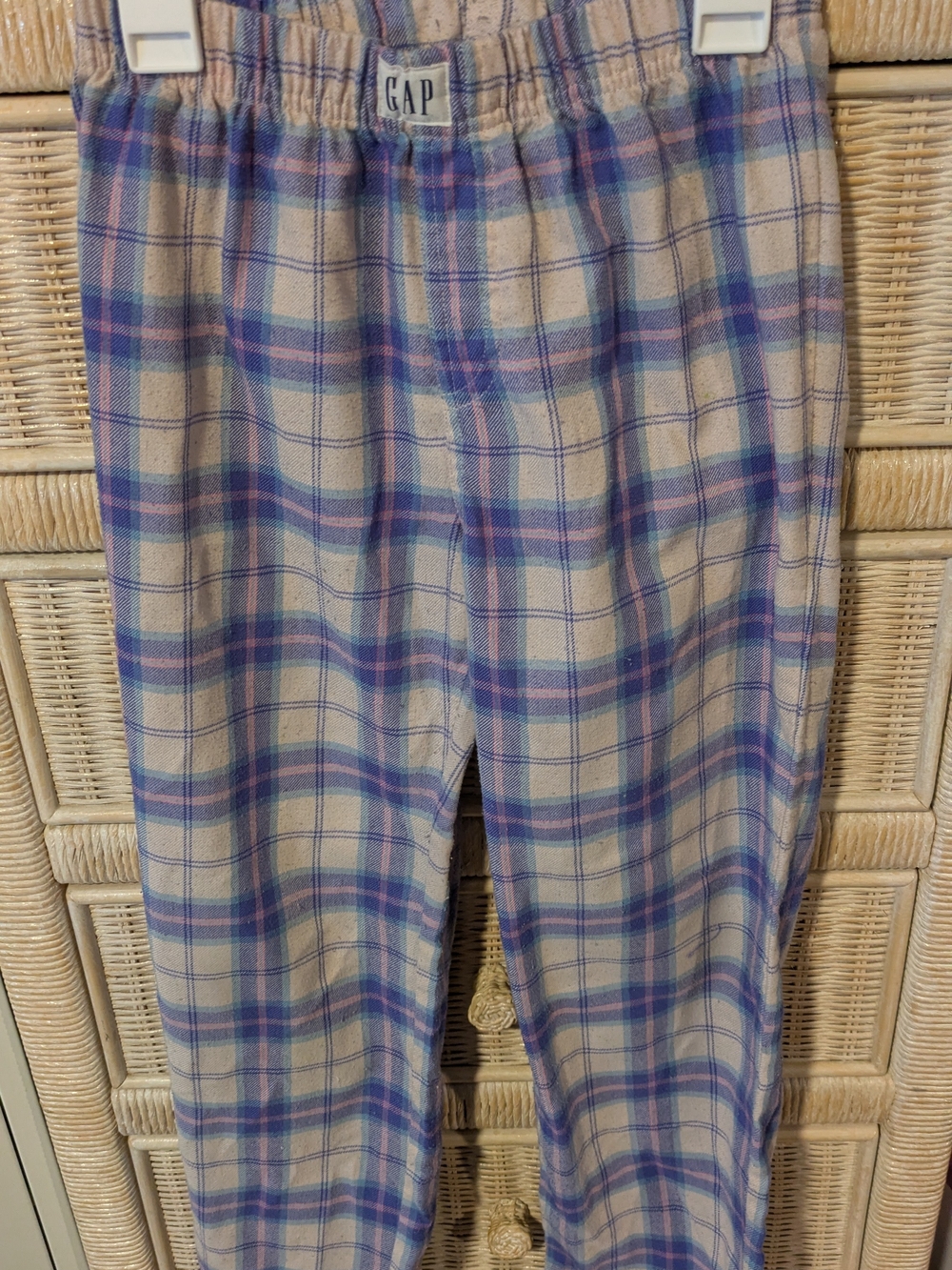 GAP Kids Pink & Purple Plaid Pajama Bottoms